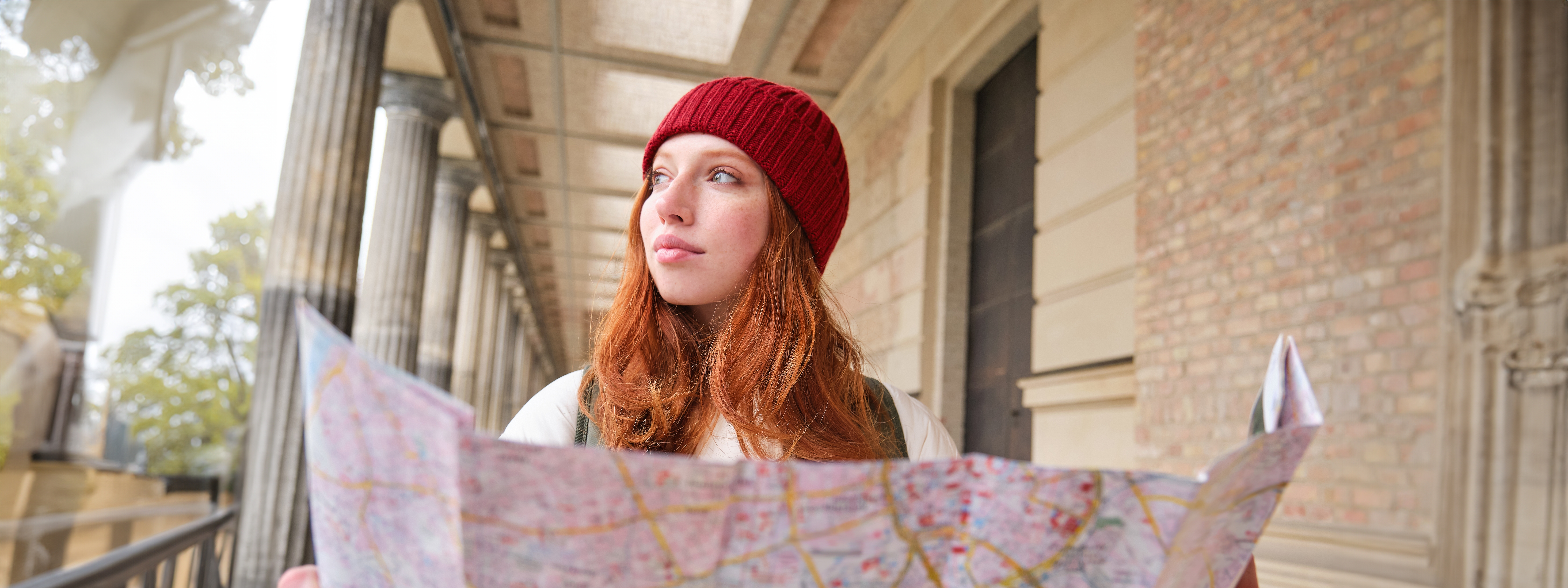 Student exploring her career journey